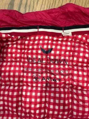 Ariat Red and White Gingham Puffer Jacket
